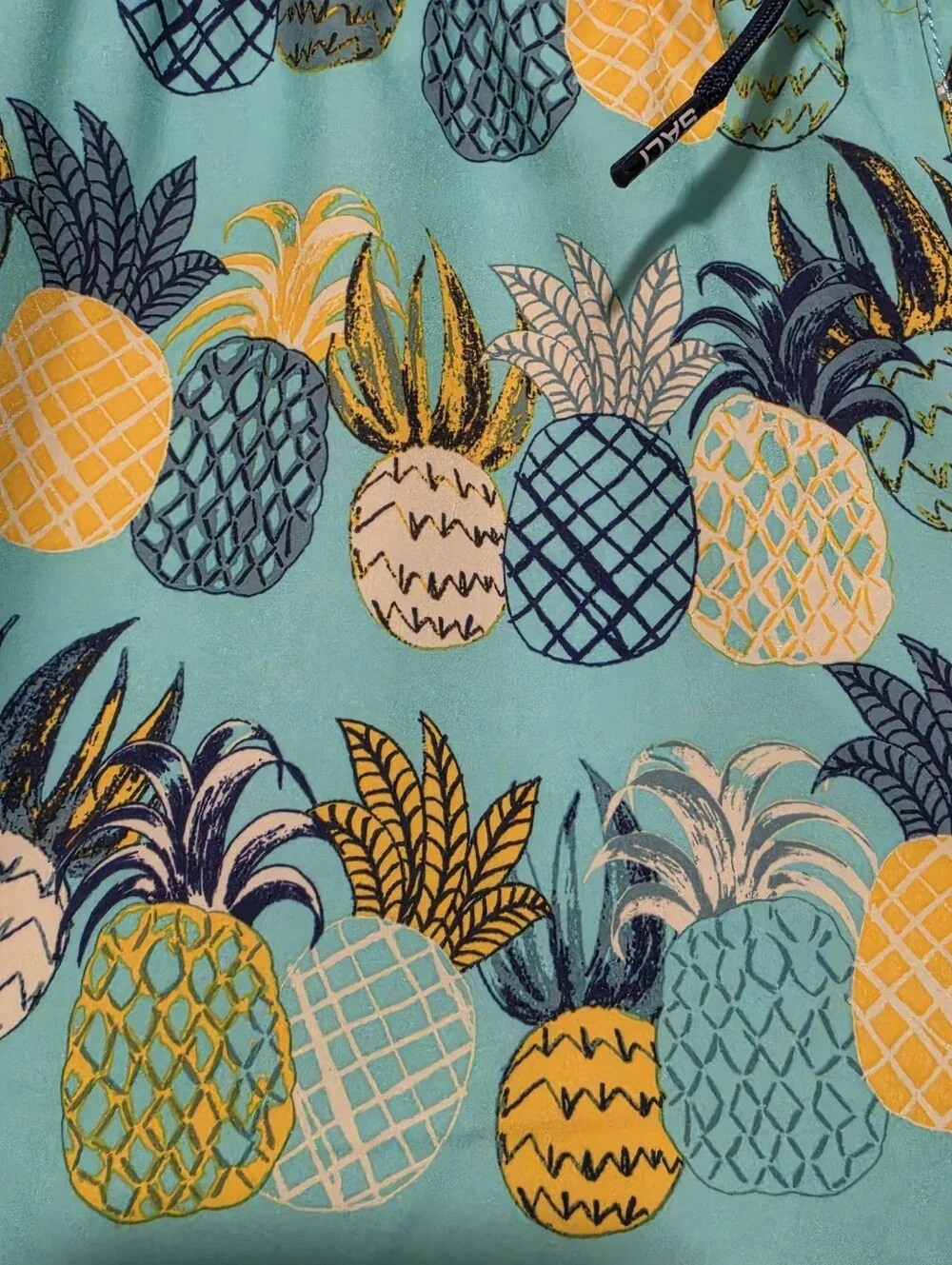 SALT LIFE Swim Trunks Boys Size YXL Pineapple Aqua Tropical Beach Surf Pool NWT
